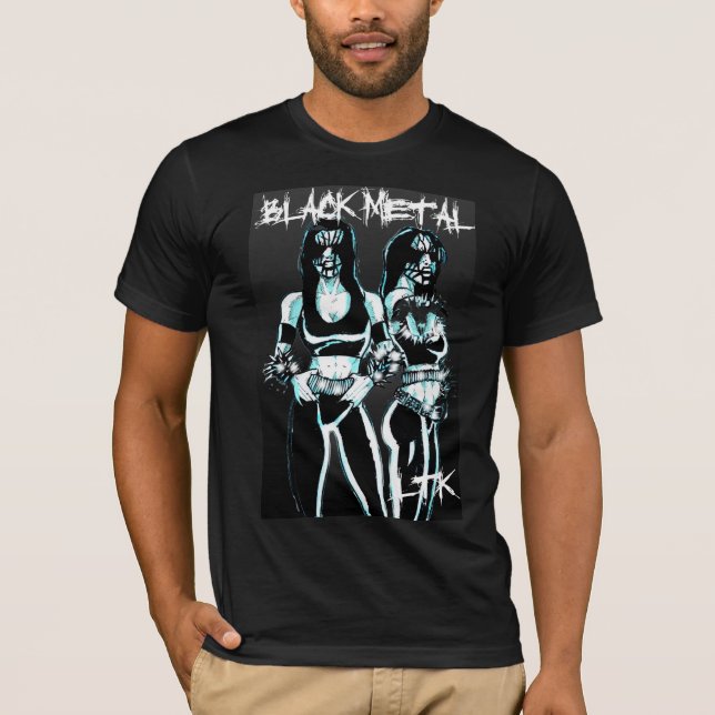 Camiseta Mulheres pretas do metal (Frente)