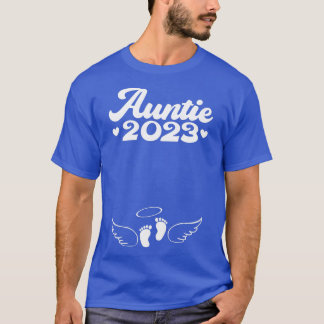 Camiseta Mulheres Primeira Vez Tia 2023 Anunciante De Gravi