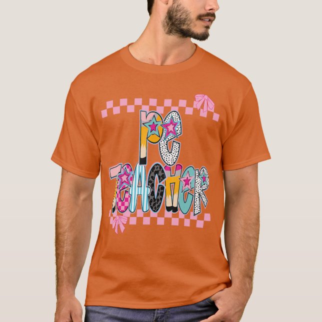 Camiseta Mulheres professora de educação física volta às au (Frente)