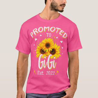 Camiseta Mulheres Promovidas A Gigi 2022 Vovó Girassol Ann
