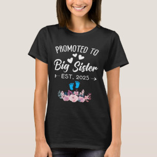 Camiseta Mulheres promovidas à Irmã Grande 2025 É um Menino
