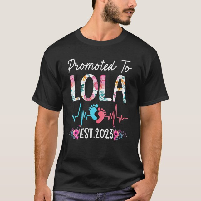 Camiseta Mulheres Promovidas à Lola 2023 Gravidez Floral An (Frente)