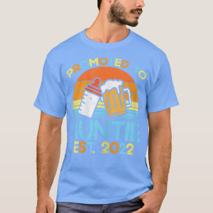 Camiseta Mulheres Promovidas À Tia 2022 Garrafa De Bebê De