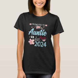 Camiseta Mulheres Promovidas A Tia Novamente Na Gravidez No