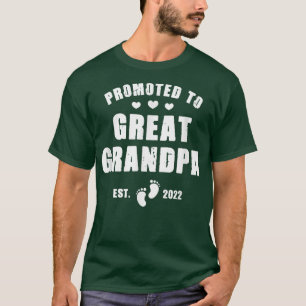 Camiseta Mulheres Promovidas Ao Vovô Excelente 2022 Bebê De