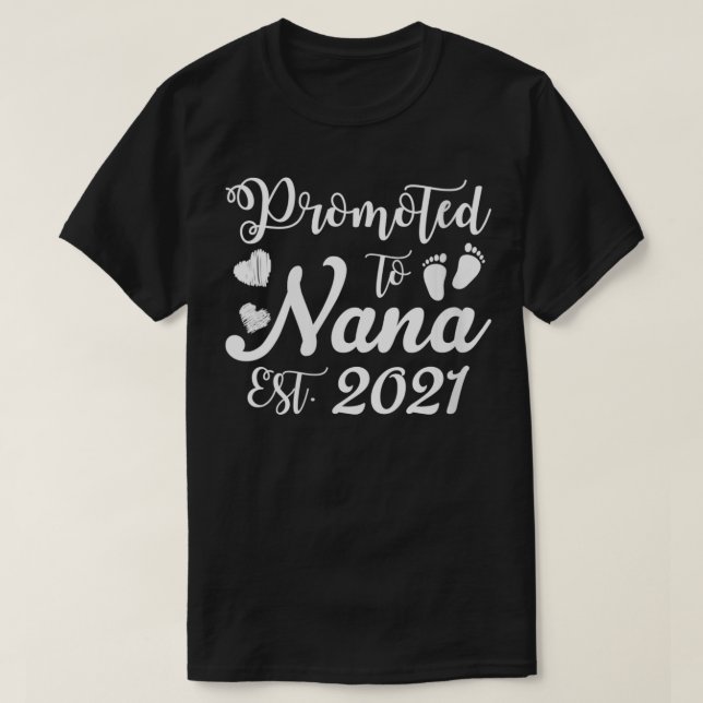 Camiseta Mulheres Promovidas Para Nana Vovó 2021 VNeck (Frente do Design)