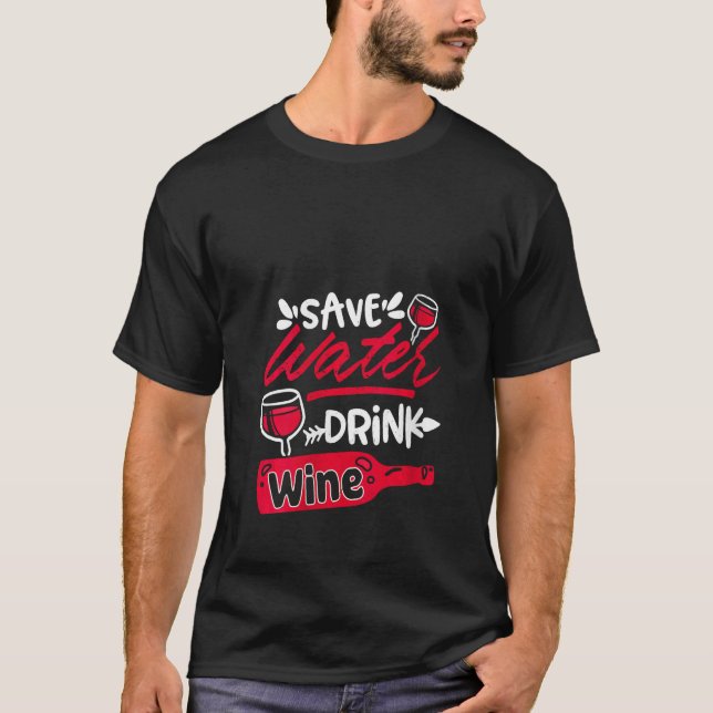 Camiseta Mulheres Provandos De Vinho Bebendo Festa Engraçad (Frente)