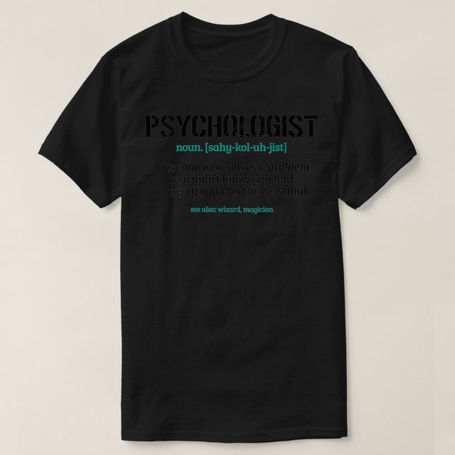 Camiseta Mulheres Psicólogas Definição Psicologia Engraçada (Frente do Design)