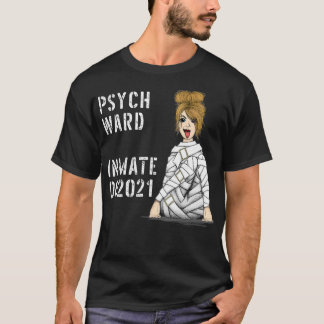 Camiseta Mulheres Psych Ward Costume Preso Prisioneiro de P
