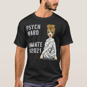 Camiseta Mulheres Psych Ward Costume Preso Prisioneiro de P