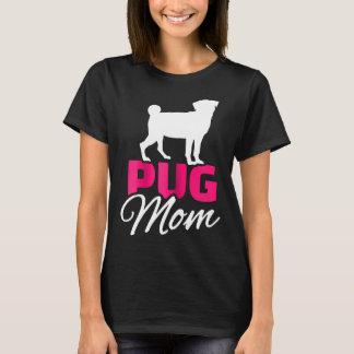 Camiseta Mulheres Pug Mãe