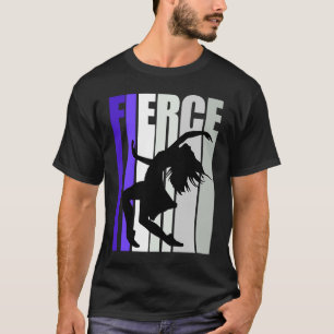 Camiseta Mulheres Púrpura Dançarino de Feridas Aniversário 