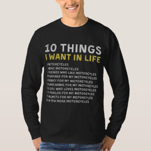 CAMISETA MULHERES QUE ADORAM RIR MO MOTORCICLO ENGRAÇADO