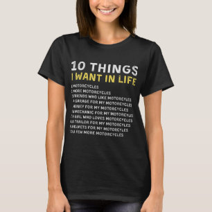 CAMISETA MULHERES QUE ADORAM RIR MO MOTORCICLO ENGRAÇADO
