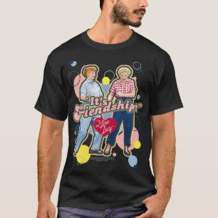 Camiseta Mulheres que amo Lucy é amizade VNeck