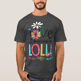 Camiseta Mulheres Que Eu Adoro Ser Chamadas De Lolli Sunflo