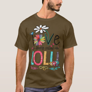 Camiseta Mulheres Que Eu Adoro Ser Chamadas De Lolli Sunflo