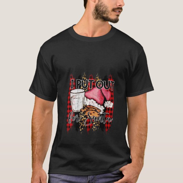 Camiseta Mulheres Que Eu Coloquei Para Papais noeis Cookies (Frente)