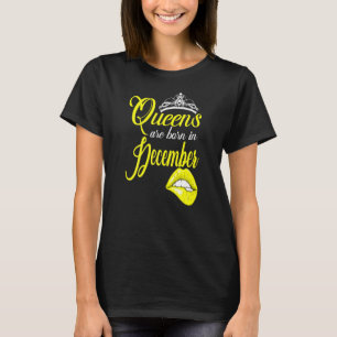 Camiseta Mulheres Queens São Nasceres Em Dezembro Capricórn