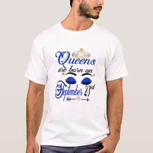 Camiseta Mulheres Queens São Nasceres No Bir Libra, 23 De S