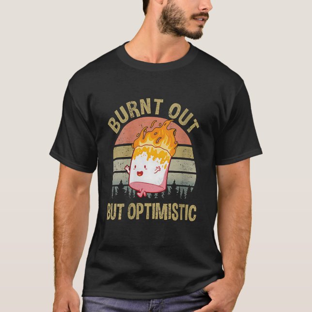 Camiseta Mulheres Queimadas Mas Otimistas Suns De Retro-Vin (Frente)