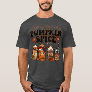 Camiseta Mulheres Querem Café Pumpkin Spice Latino Quente A