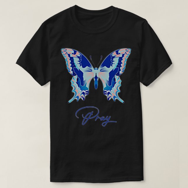 Camiseta Mulheres Quycinda Leress Praying Butterfly Premium (Frente do Design)