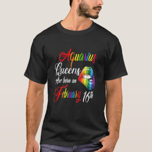 Camiseta Mulheres Rainhas De Aniversário São Nasceres No Di