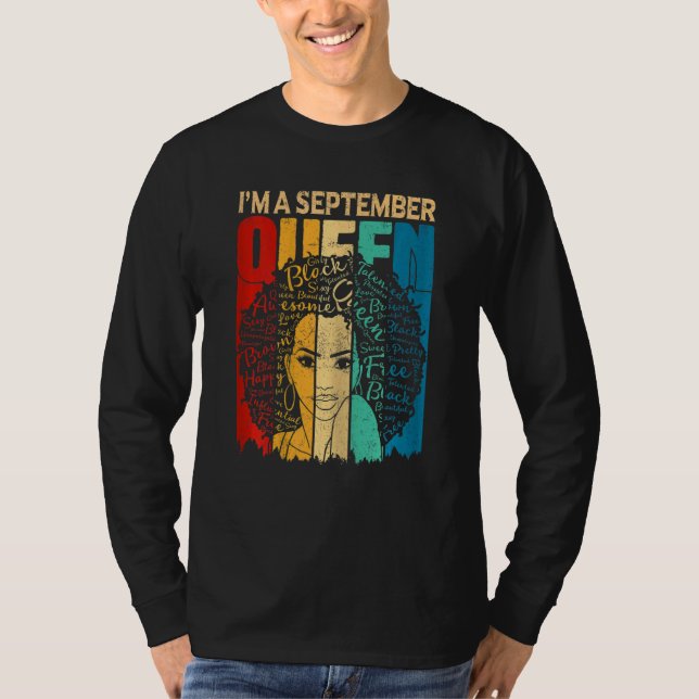 Camiseta Mulheres Rainhas No Domingo Mulheres Negras Afasta (Frente)