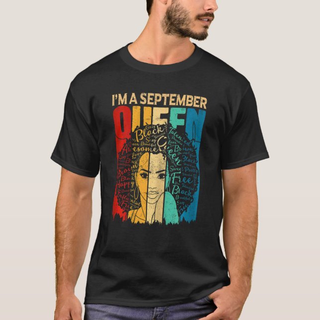 Camiseta Mulheres Rainhas No Domingo Mulheres Negras Afasta (Frente)
