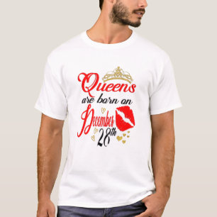 Camiseta Mulheres Rainhas São Nasceres No 28 De Dezembro, C