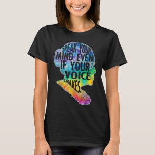 Camiseta Mulheres Rbg Fale O Que Pensa Mesmo Que Sua Voz Tr