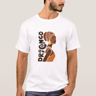 Camiseta Mulheres RDC República Democrática Congo Herito Af