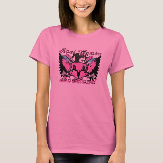 Camiseta Mulheres reais Bowhunt (Frente)