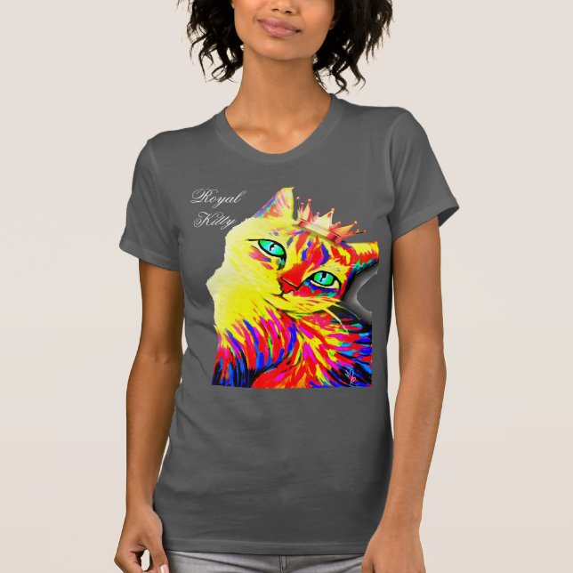 Camiseta Mulheres reais do gatinho superiores (Frente)
