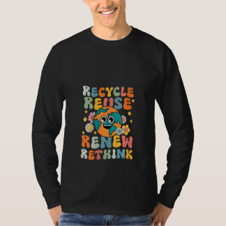 Camiseta Mulheres Reciclar Reutilizar Renovar Repensar Groo