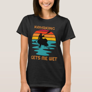 Camiseta Mulheres remando no pôr do sol me deixa molhado Ca