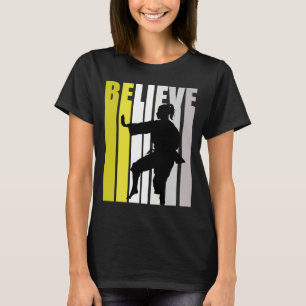 Camiseta Mulheres Retro Amarelas Acreditam Motivação De Kar