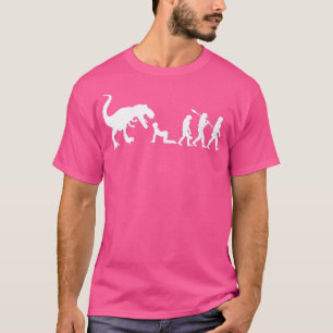 Camiseta Mulheres Retro Evolução Dinossauro Engraçado Dinos