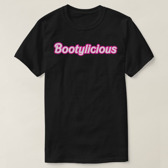 Camiseta Mulheres Retro Girlie Rosa Bootilicamente (Frente do Design)