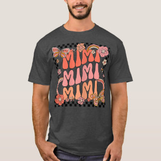 Camiseta Mulheres Retro Groovy Mimi Melhor Mimi Já Alô Qued