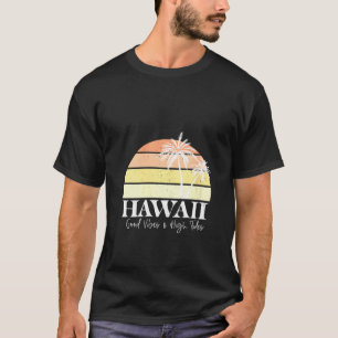 Camiseta Mulheres Retro Havaí, Havaí, na praia de verão