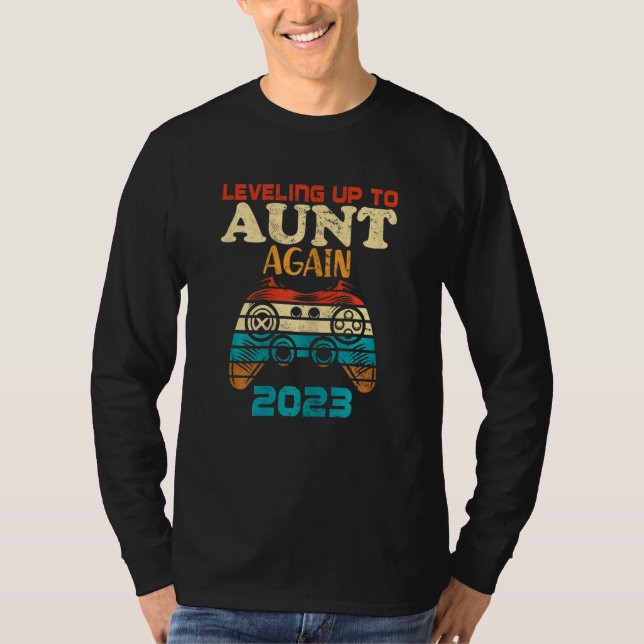 Camiseta Mulheres Retro Nivelando Até Tia Novamente 2023 Pr (Frente)