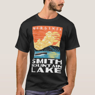 Camiseta Mulheres Retro Smith Mountain Lake Virginia WPA St