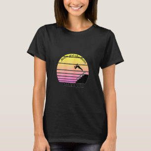 Camiseta Mulheres Retro Sunset Parkour Free Running Women T