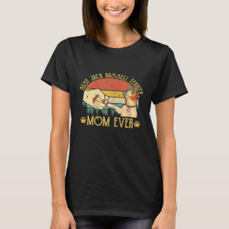 Camiseta Mulheres Retro Vintage Melhor Jack Russell Terrier