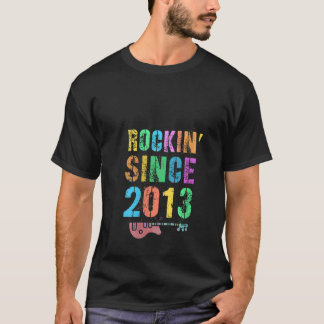 Camiseta Mulheres Rochando Desde 2013 Vintage Rockstar 10Th