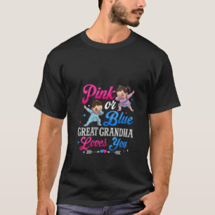 Camiseta Mulheres Rosa Ou Excelente Azul Vovó Te Ama Bebê G