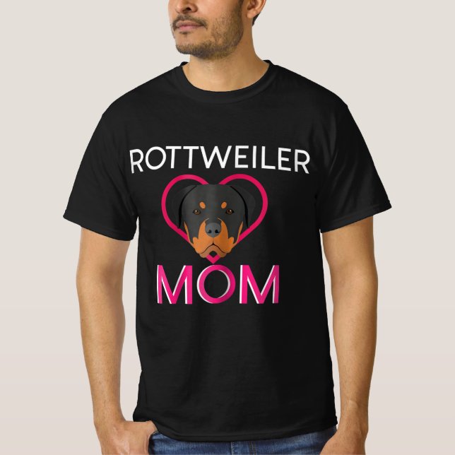 Camiseta Mulheres Rottweiler Mãe (Frente)