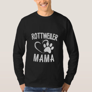 Camiseta Mulheres Rottweiler Mama Cachorro Roupa Pet Owne